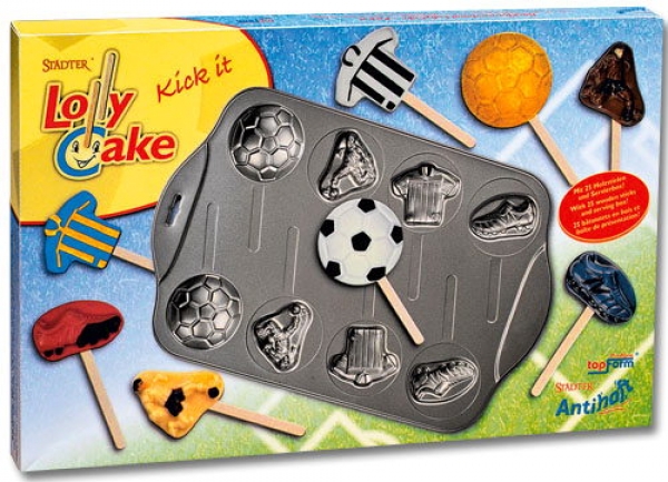 Fußball Lollycake Backform (Verleih) inkl. Rezepte